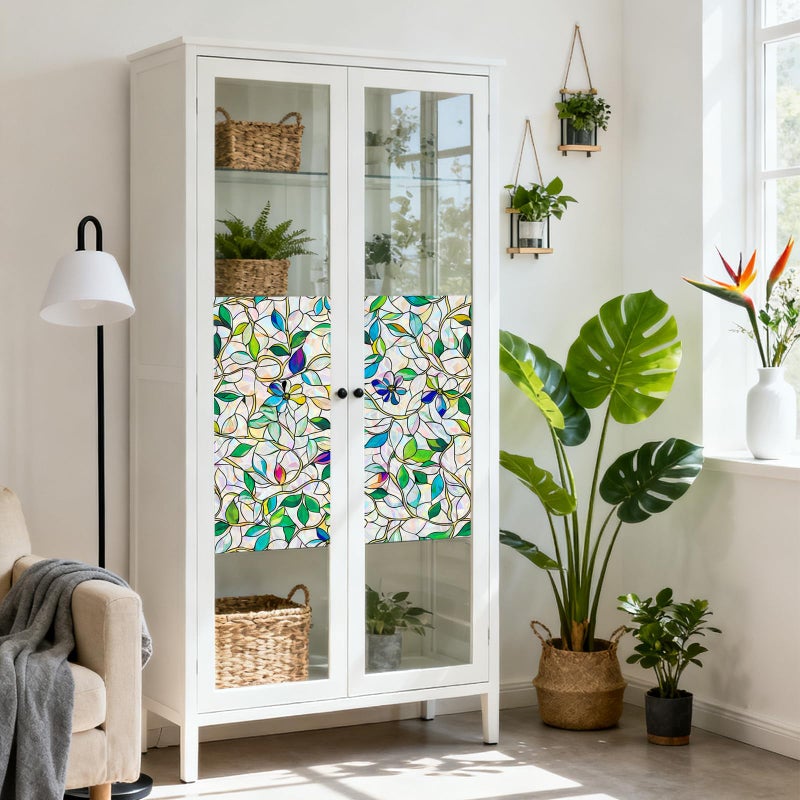 SOMWISE Rainbow Window Privacy Film,Heat Control,UV Blocking,Anti-Glare,Day & Night Privacy Protection & Decoration for Home, Bathroom,Glass Door,Static Cling,Renter-Friendly with Installation Tools - Image 4