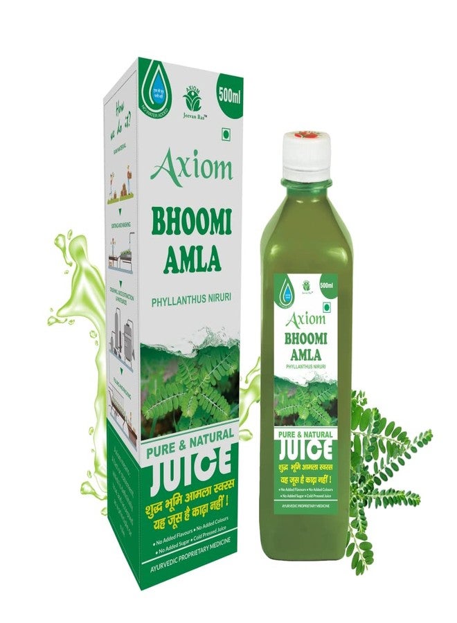 Axiom Ayurveda Bhoomi Amla Juice - 500 ml Pack of 2 | Natural liver detoxifier | Strengthens the digestive system | Rich Supplement with Pure Bhumi Amla Herbs - Image 1