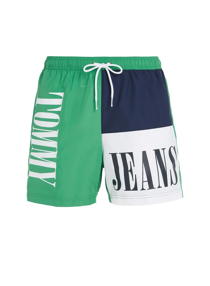 TOMMY JEANS Logo Color Block Swim Shorts