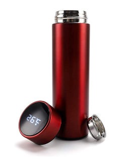 Generic LED Temperature Display Water Bottle Red 500ml  - Image 1