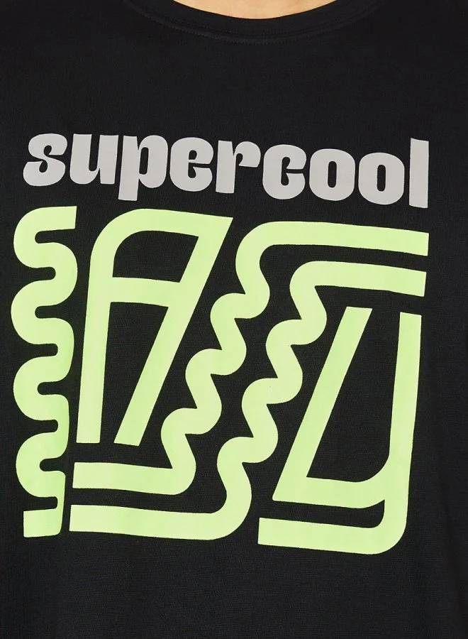 Styli Supercool Front Graphic Print Oversized T-Shirt