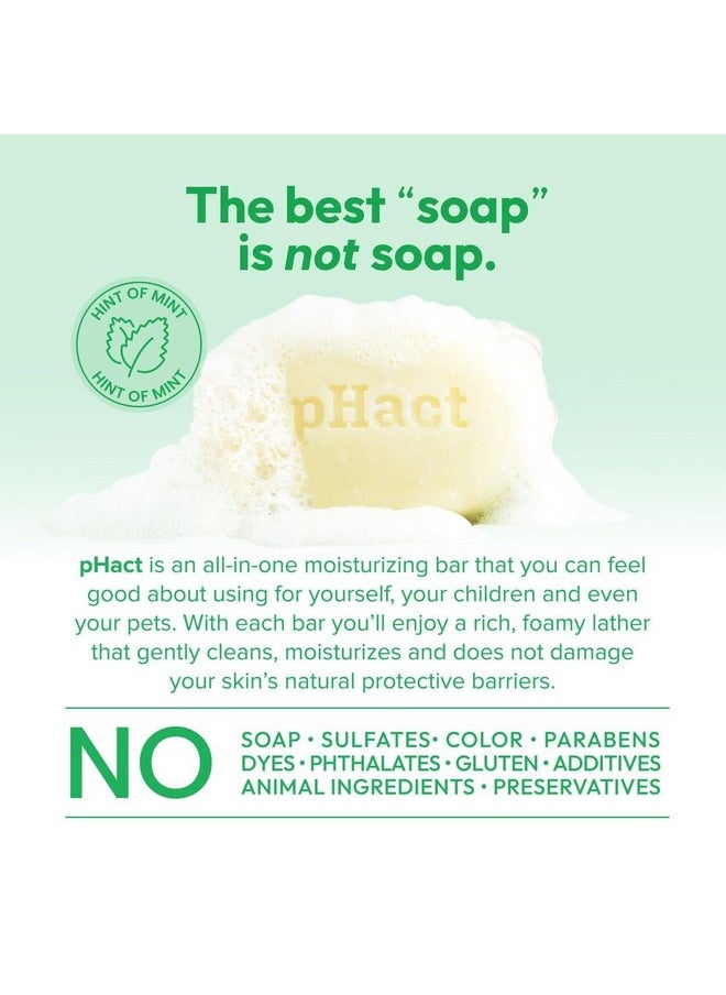 Andrew Lessman ANDREW LESSMAN pHact Moisture-Rich, Soap-Free Cleansing Bar Hint of Mint. Natural Skin pH. All Skin Types - Even Sensitive Skin. Hypoallergenic. Dermatologist Tested. 6-Pack 4.25 oz Each  - Image 5