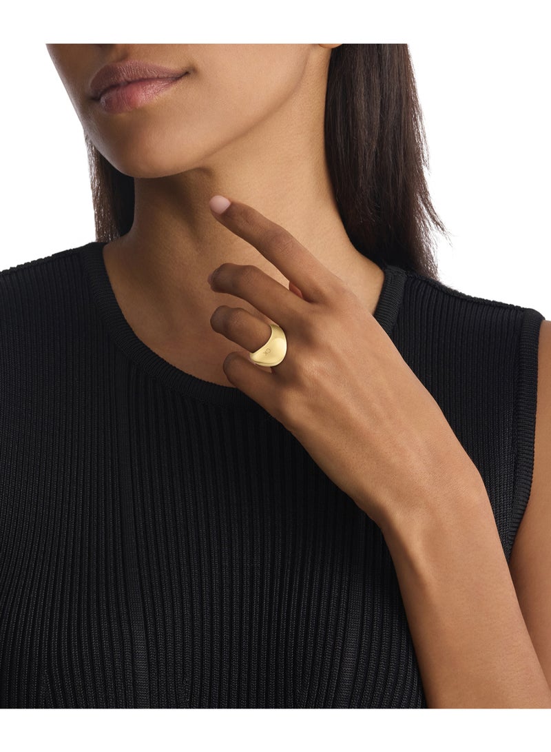 CALVIN KLEIN خاتم نسائي من مجوهرات كالفن كلاين بأشكال عضوية مرحة - 35000441B - Image 2