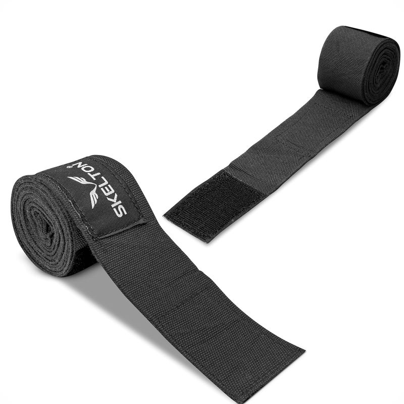 SKELETON Stretchable Support Hand wrap, Workout/Boxing & Punching Great for MMA | Muay Thai | Martial Arts, Wrist Support for Adults | (Black) - Image 3