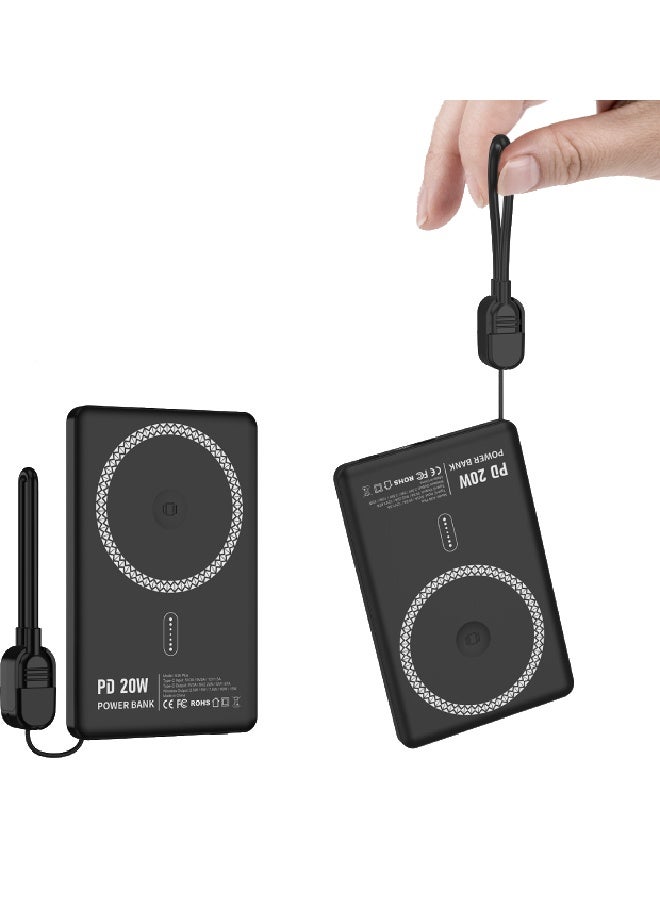 Nine 15W Wireless Magnetic Line Power A36 Plus - Black - Image 1