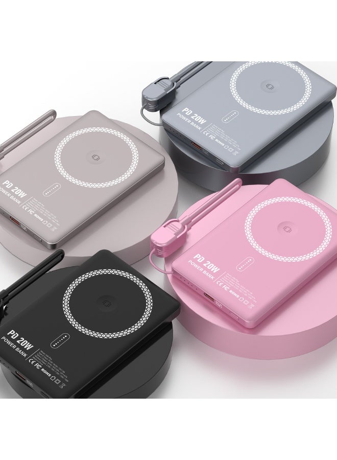 Nine 15W Wireless Magnetic Line Power A36 Plus - Black - Image 3