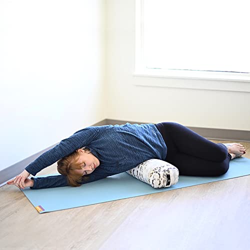 Hugger Mugger Junior Yoga Bolster - Black - Narrower Profile, Very Firm, Great for Smaller Yogis, Heart-Opening poses or Under the Knees, Handmade in USA - Image 2