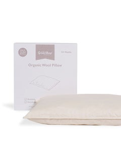 The Little Green Sheep Snuz Washable Wool Pillowwhite, Organic Wool Pillow, Machine Washable, Natural Support, Suitable From 12 Months And Above, Dimensions 40X60Cm  - Image 2