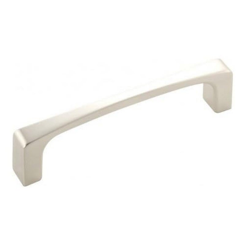 Hickory Hardware 1 Pack Solid Core Kitchen Cabinet Pulls Luxury Cabinet Handles Hardware for Doors Dresser Drawers 334 Inch 96mm Hole Center Satin Nickel Rochester Collection