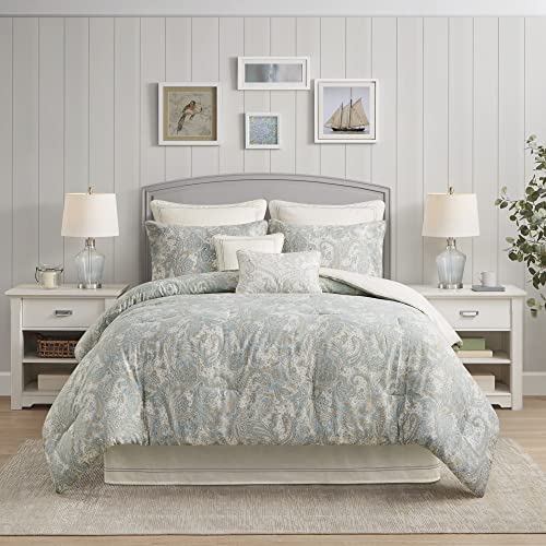 Harbor House Modern Design Decorative Pillow Hypoallergenic Sofa Cushion Lumbar, Back Support, Square 16" x 16", Chelse, Satin Blue Ivory - Image 5