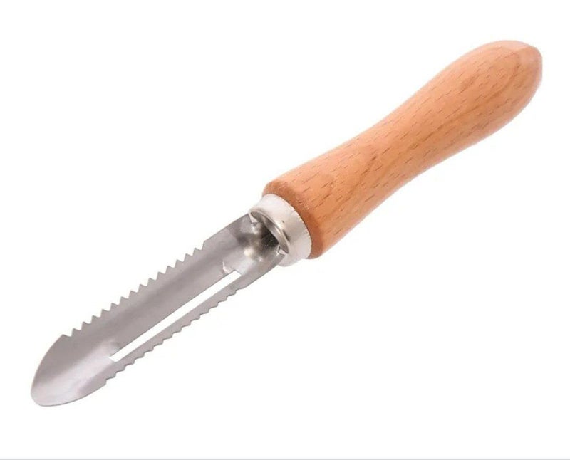 Generic Stainless Steel Vegetable Corer with Wooden Handle, for Stuffed Peppers, Tomatoes, .ar - Image 2