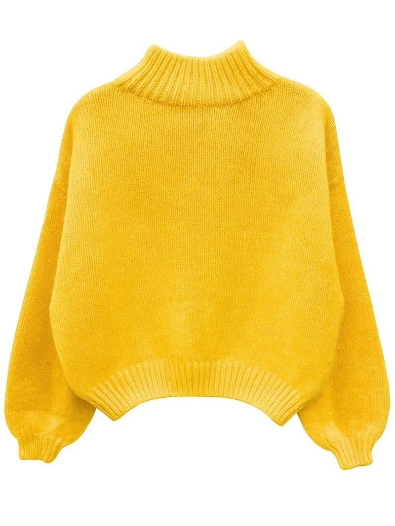 MixRay Mixray Relaxed Fit Crew Neck Thick Knit Sweater