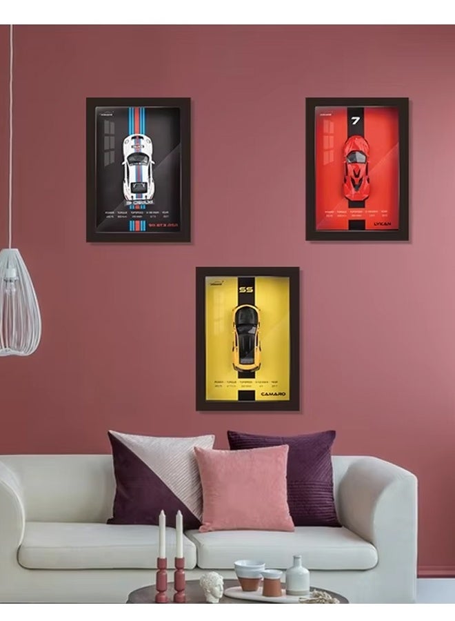 Miniauto Diecast Car Frame Version Alloy Metal Sports Car Model Simulation 3D Racing Car Hanging Collection Decorative Kids Gifts - Image 5