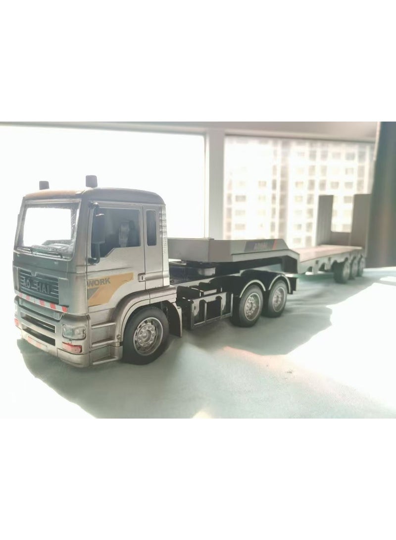 1:20 Alloy Flatbed RC Truck 62cm - 9CH Remote Control Engineering Vehicle Toy for Kids 6-14 - Image 2