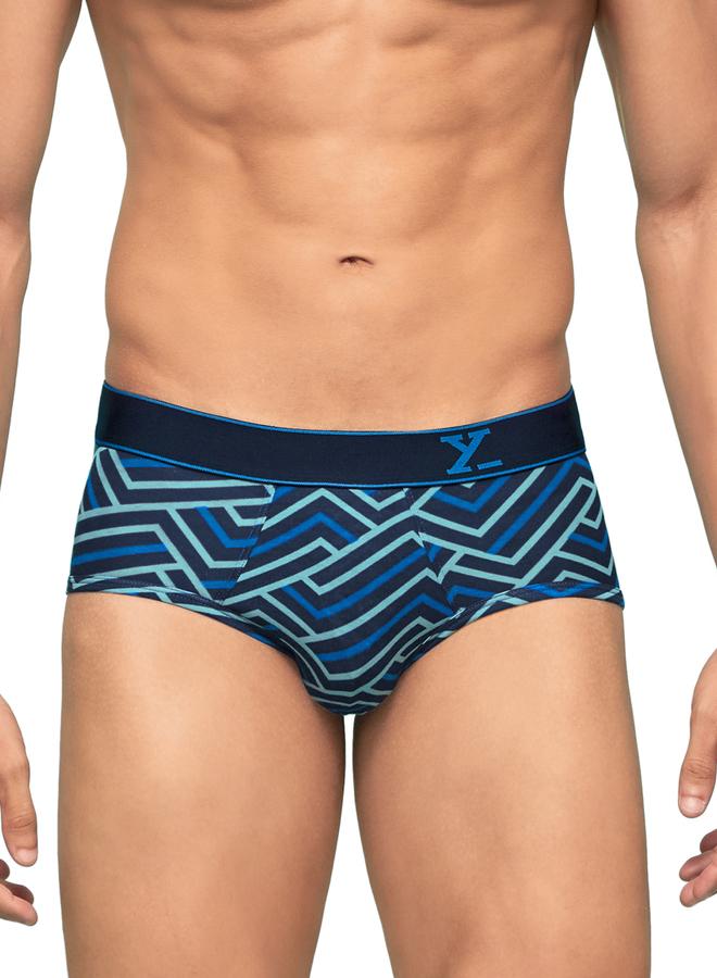 XYXX Pack of 2 - Men Cotton Stripes Parallax Briefs - Image 2