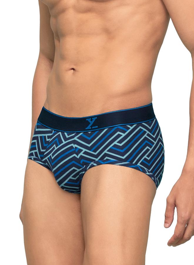 XYXX Pack of 2 - Men Cotton Stripes Parallax Briefs - Image 5