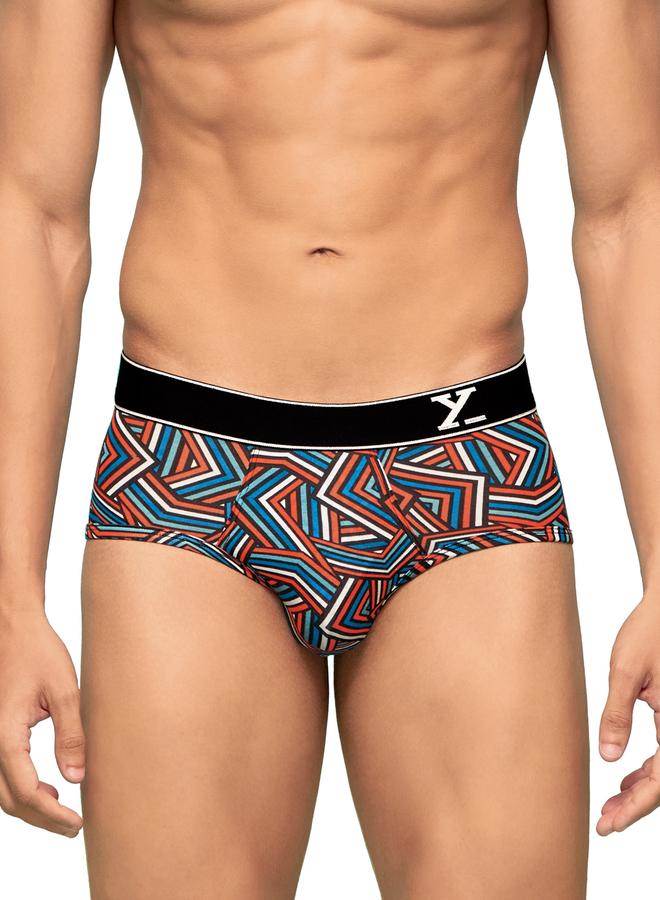 XYXX Pack of 2 - Men Cotton Stripes Parallax Briefs - Image 4