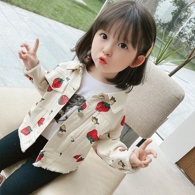 Girls' Denim Coat Baby Girl Fashionable Children'S Wear Western Style Casual Top - Image 1