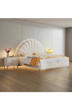 Wooden Twist Cute Prince king size Bed In Soft Fabric  - Image 3