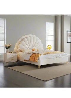 Wooden Twist Cute Prince king size Bed In Soft Fabric  - Image 4