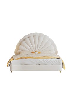 Wooden Twist Cute Prince king size Bed In Soft Fabric  - Image 5