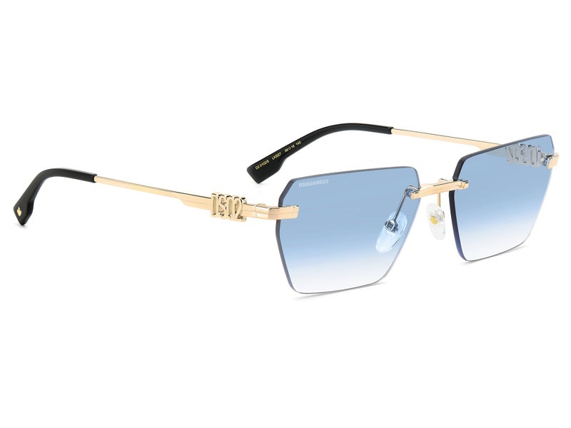 Dsquared Men Rectangular Sunglasses 58 D2 0102/S - Image 4