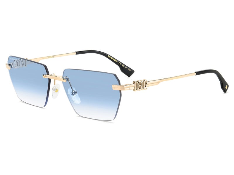 Dsquared Men Rectangular Sunglasses 58 D2 0102/S - Image 2