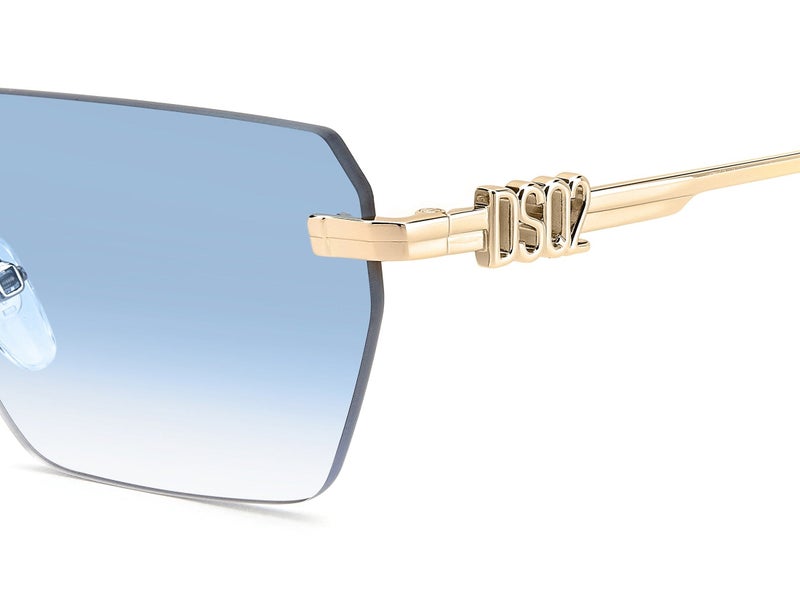 Dsquared Men Rectangular Sunglasses 58 D2 0102/S - Image 3