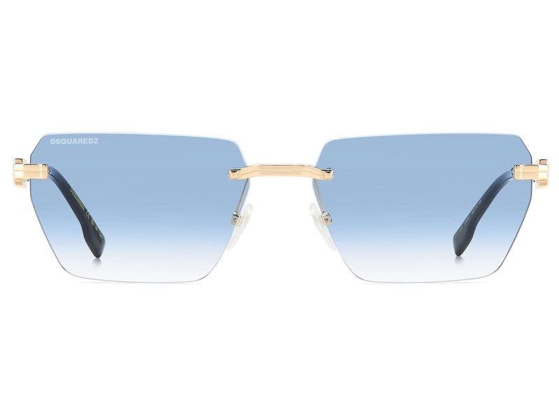 Dsquared Men Rectangular Sunglasses 58 D2 0102/S - Image 1