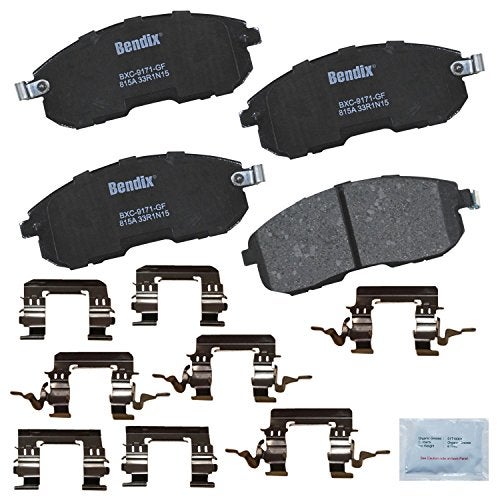 Bendix Priority1 CFC815A Ceramic Front Brake Pads for Select Models INFINITI I35, Nissan Altima, Cube, Maxima, Sentra, Versa, Renault Safrane, Suzuki SX4, SX4 Crossover - Image 2