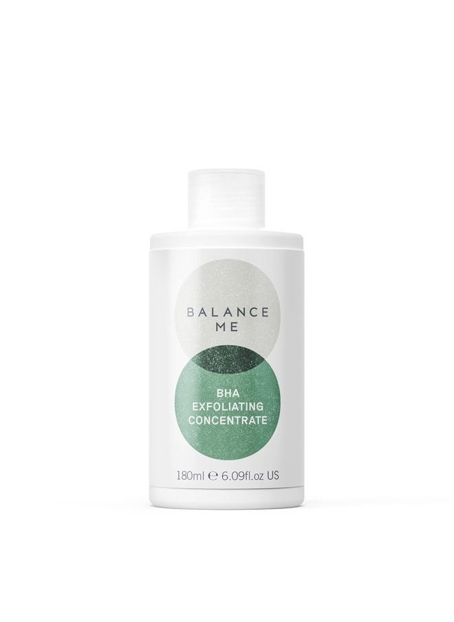 Balance Me - BHA Exfoliating Concentrate – With Salicylic Acid – Exfoliates, Fights Blackheads & Breakouts – All Skin Types – Honestly Natural – Vegan & Cruelty Free – Made In UK – 180ml - Image 1