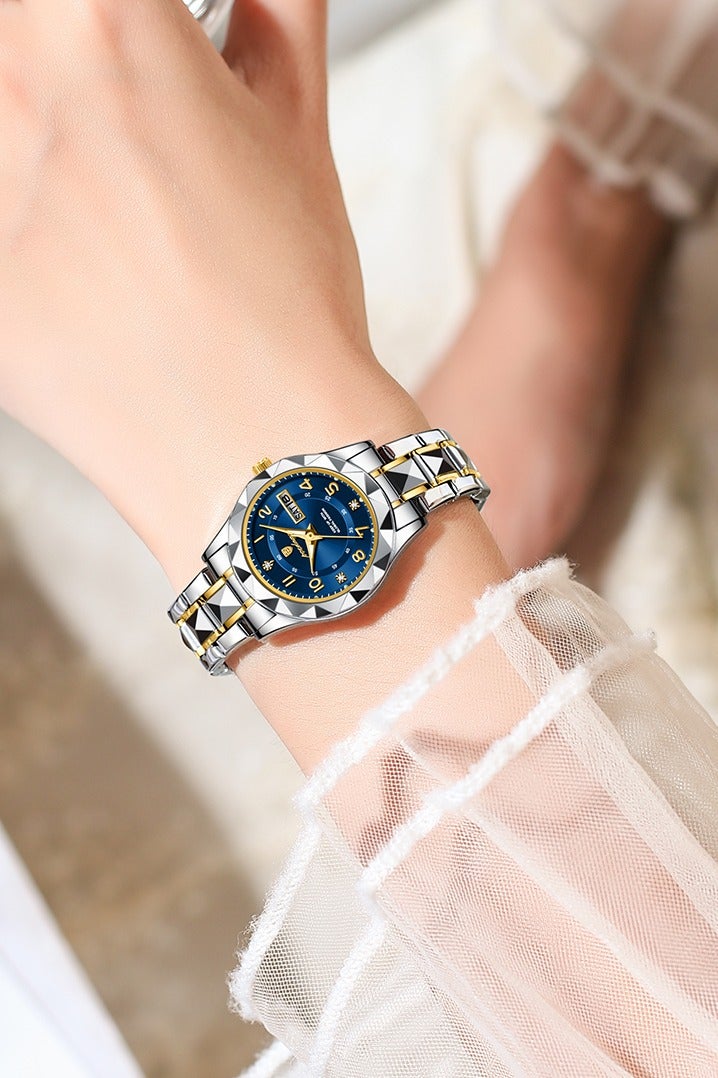 پوداجار المرأة ساعة، النساء للماء مضيئة الكوارتز الكلاسيكية ساعة المعصم-27mm - Image 3