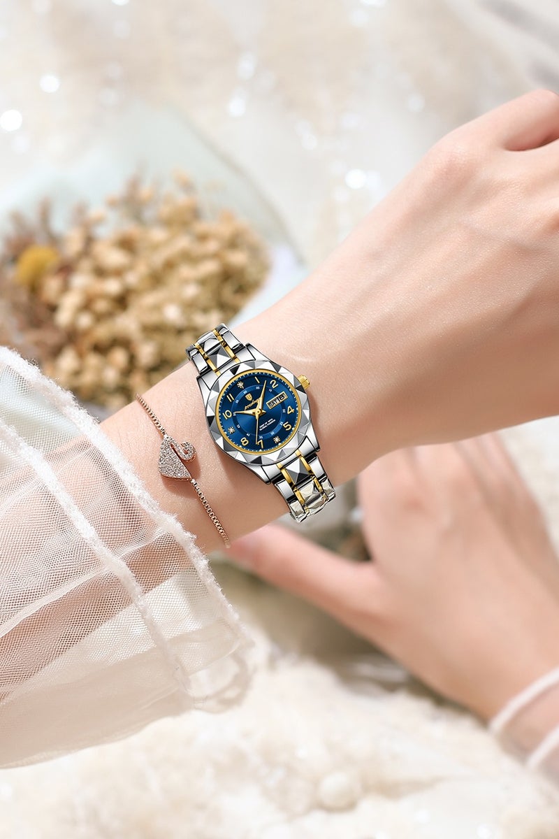 پوداجار المرأة ساعة، النساء للماء مضيئة الكوارتز الكلاسيكية ساعة المعصم-27mm - Image 4