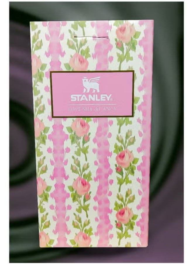 Stanley 40oz Tumbler – Stainless Steel Insulated Travel Mug with Reusable Straw – BPA Free, Eco Friendly, Dishwasher Safe – Leakproof FlowState Lid & Double Wall Insulation – Keeps Drinks Hot 16H & Cold 24H – Slim Base Fits Most Car Cup Holders – Sturdy Ergonomic Handle for Home, Office, Travel & Outdoor Use