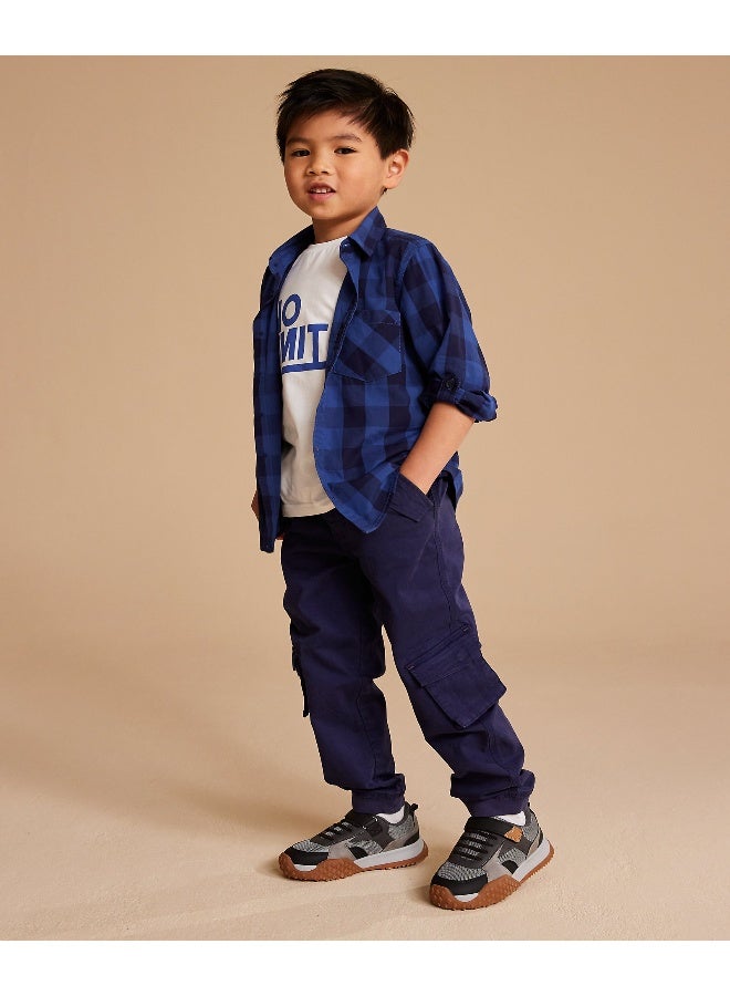 mothercare Navy Cargo Trousers - Image 2