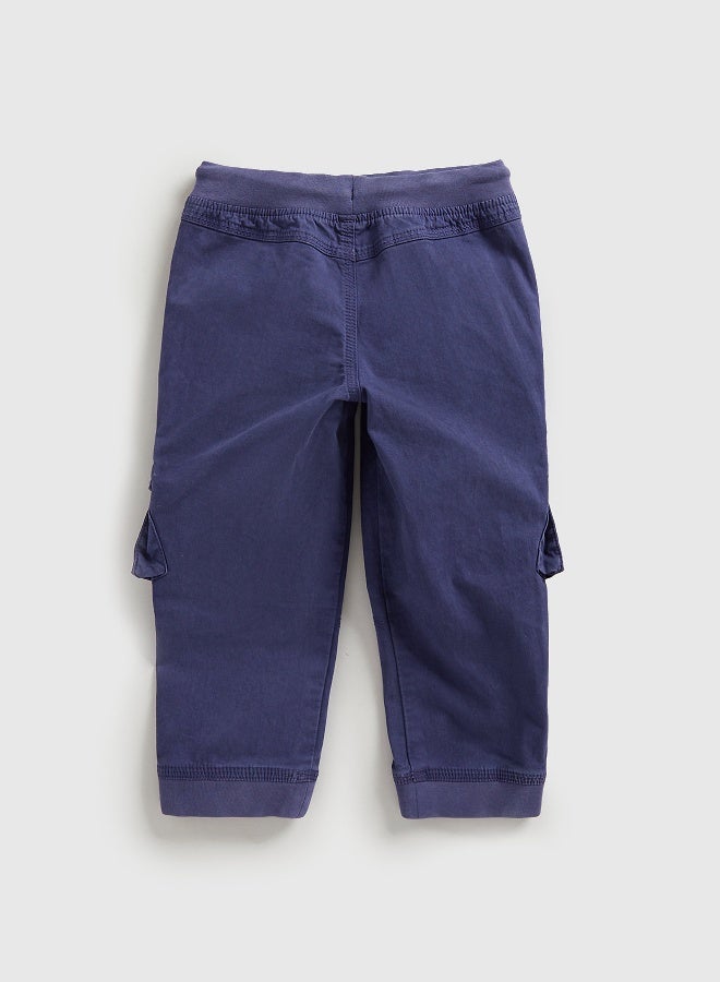 mothercare Navy Cargo Trousers - Image 3