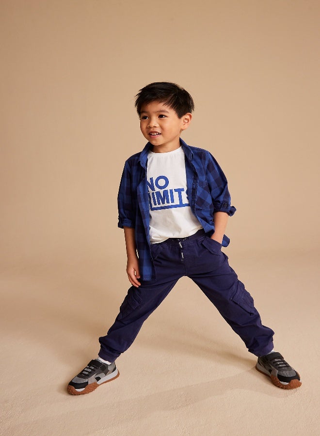 mothercare Navy Cargo Trousers - Image 5