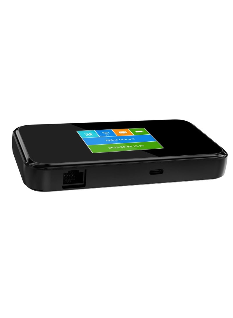porodo Portable MiFi 5G Wireless Router 5000mAh, 40M Signal Distance, 2.4/5GHz, 12H Working Time, Upto 16 Devices Supported, 4G LTE Performance, Advanced Encryption, Black  - Image 2