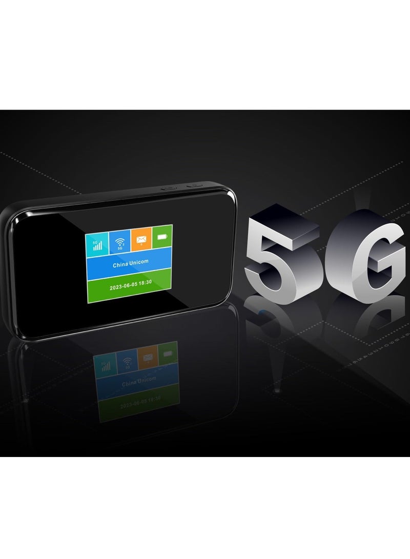 porodo Portable MiFi 5G Wireless Router 5000mAh, 40M Signal Distance, 2.4/5GHz, 12H Working Time, Upto 16 Devices Supported, 4G LTE Performance, Advanced Encryption, Black  - Image 5