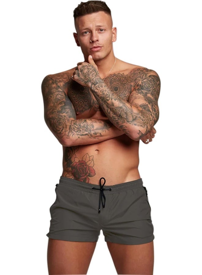 Redqenting Men’s Swim Trunks Quick Dry Swim Shorts Board Shorts with Triangle Mesh Lining  - Image 1