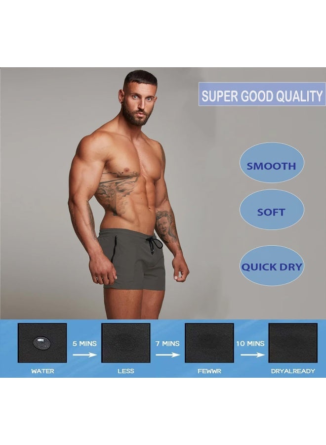 Redqenting Men’s Swim Trunks Quick Dry Swim Shorts Board Shorts with Triangle Mesh Lining  - Image 4