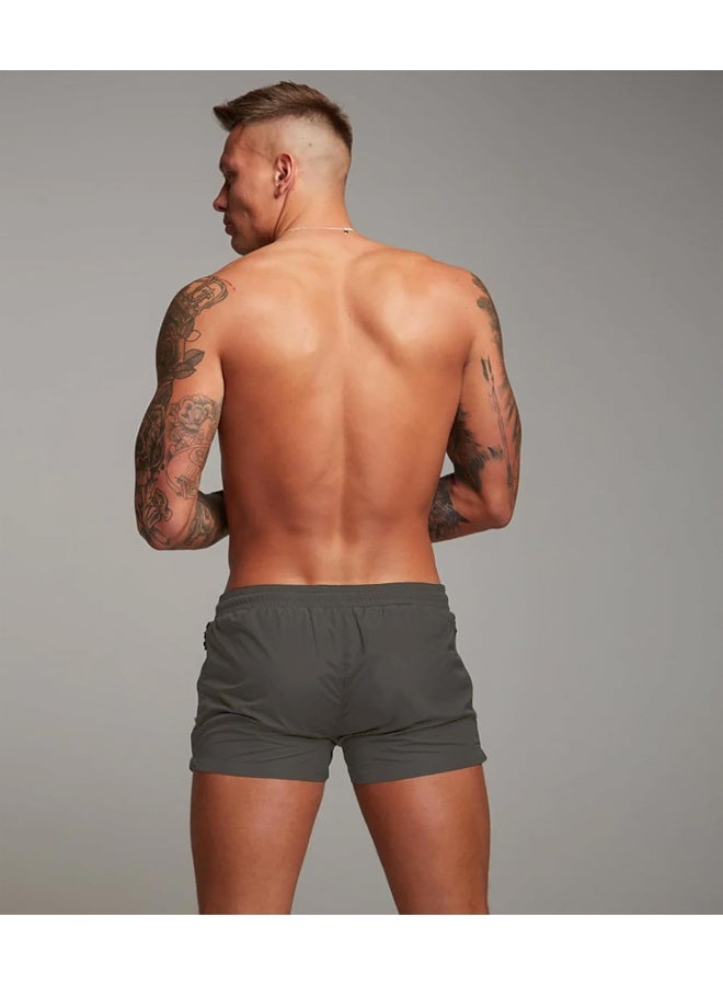 Redqenting Men’s Swim Trunks Quick Dry Swim Shorts Board Shorts with Triangle Mesh Lining  - Image 2