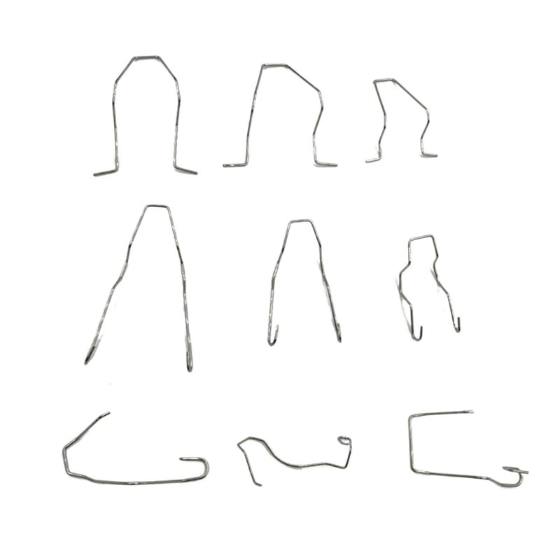 DSkoiph 9 PCs Bulb Universal Car Headlight Clamp Bulb Retaining Spring Clips for H1 H3 H4 H7 Headlamp Dip Bulb Hoder