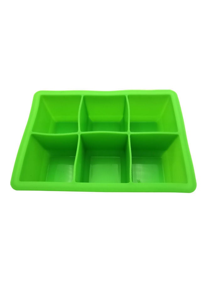 نيبمينينت صينية مكعبات ثلجٍ مربّعة من السيليكون 6 تجاويف أخضر 16x11سم - Image 1