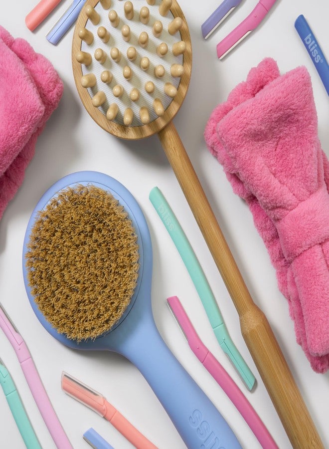 Bliss Soft Touch Back & Body Dry Brush, Non-Slip Grip to Gently Exfoliate Dry Skin and Promote Firmer Skin - Image 3