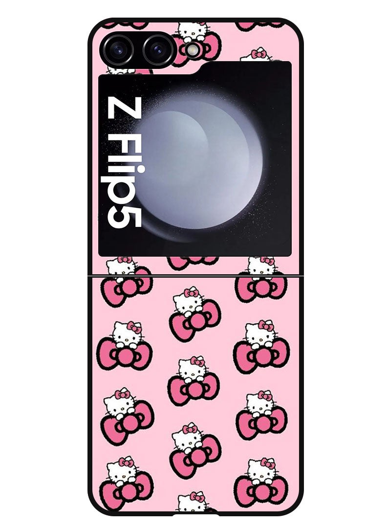 Theodor Protective Case Anti Scratch Shock Proof Bumper Cover For Samsung Galaxy Z Flip 5 Hello Kitty (2) - Image 1