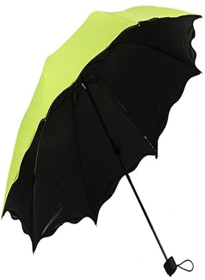 Packcy Magic Color Change Umbrella for Sun & Rain | Automatic Folding Umbrella with Water-Activated Patterns for Men, Women & Kids - Image 1