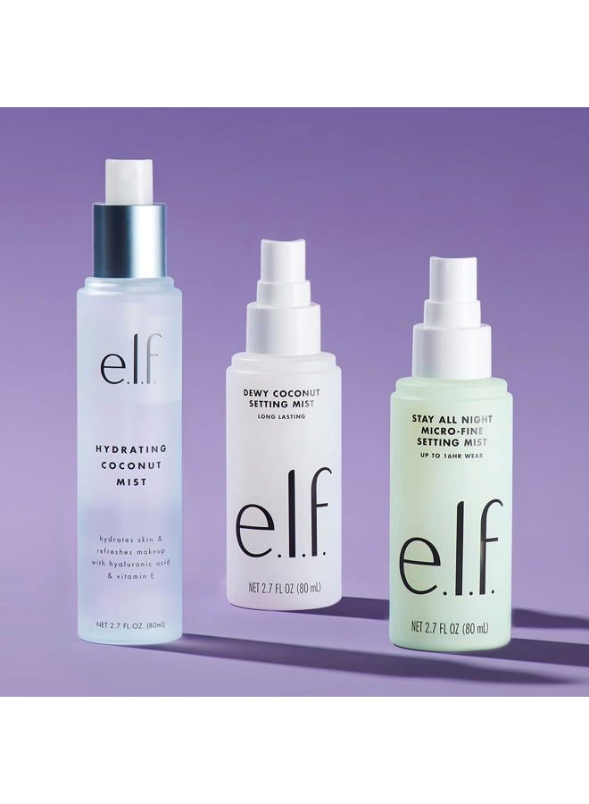 elf Dewy Coconut Setting Mist, Makeup Setting Spray For Hydrating & Conditioning Skin, Infused With Green Tea, Vegan & Cruelty-Free, 2.7 Fl Oz - Image 4