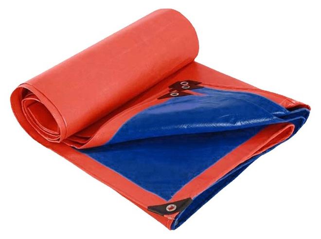 السنيدي شراع بلاستيك المشمع غطاء غبار ضد الماء حماية أثاث الحديقة برتقالي مقاس 3*4 ياردة - Image 1