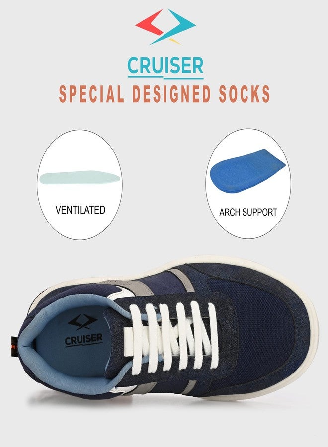 كروزر حذاء رياضي رجالي من كروزر، طراز أوريليوس، باللون الكحلي، مقاس 9 بريطاني (2506-7) - Image 4